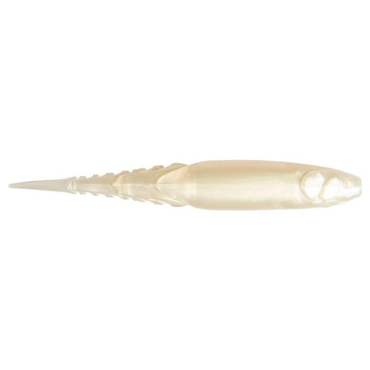 Z-Man Chatterspike Jigi 4.5" Pearl sivulta, pää oikealla