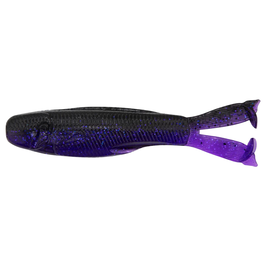 Z-Man Diezel KickerZ Jigi 4.5" Purple Demon sivulta, pää vasemmalla