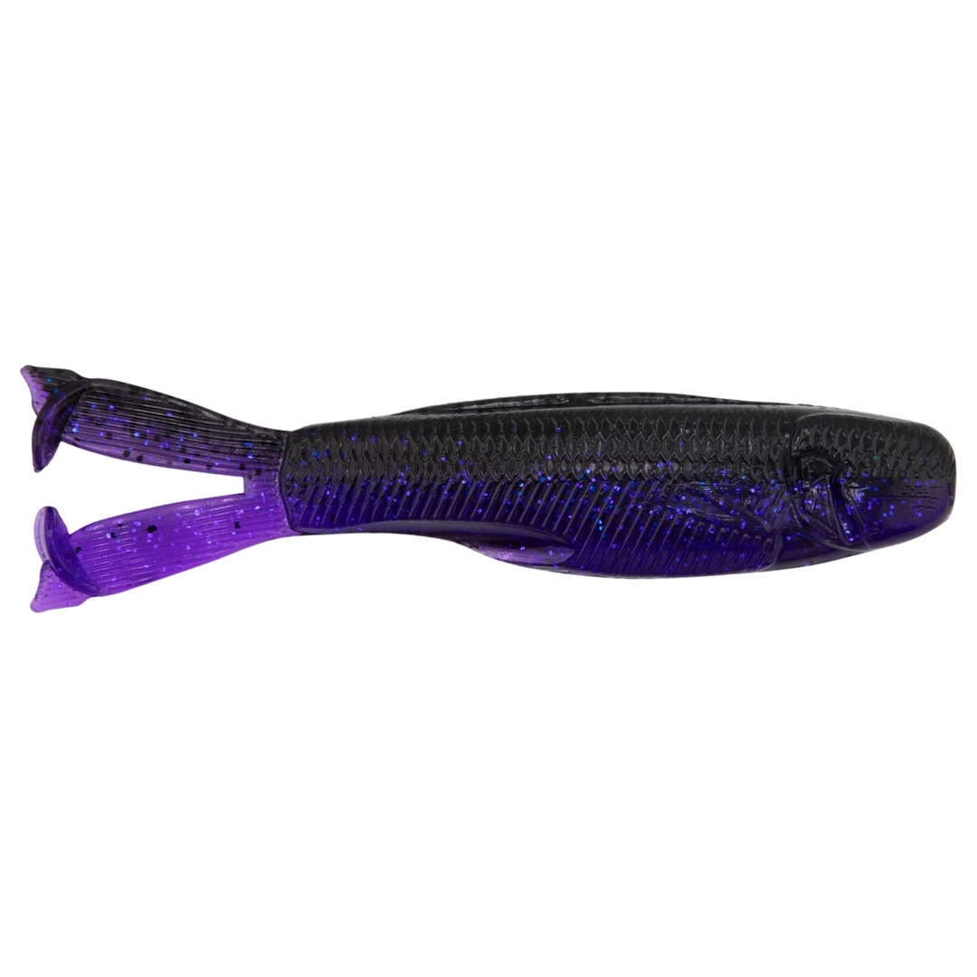 Z-Man Diezel KickerZ Jigi 4.5" Purple Demon sivulta, pää oikealla