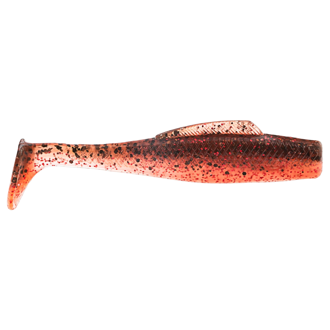 Z-Man MinnowZ Jigi 3" Calico Candy sivulta, pää oikealla