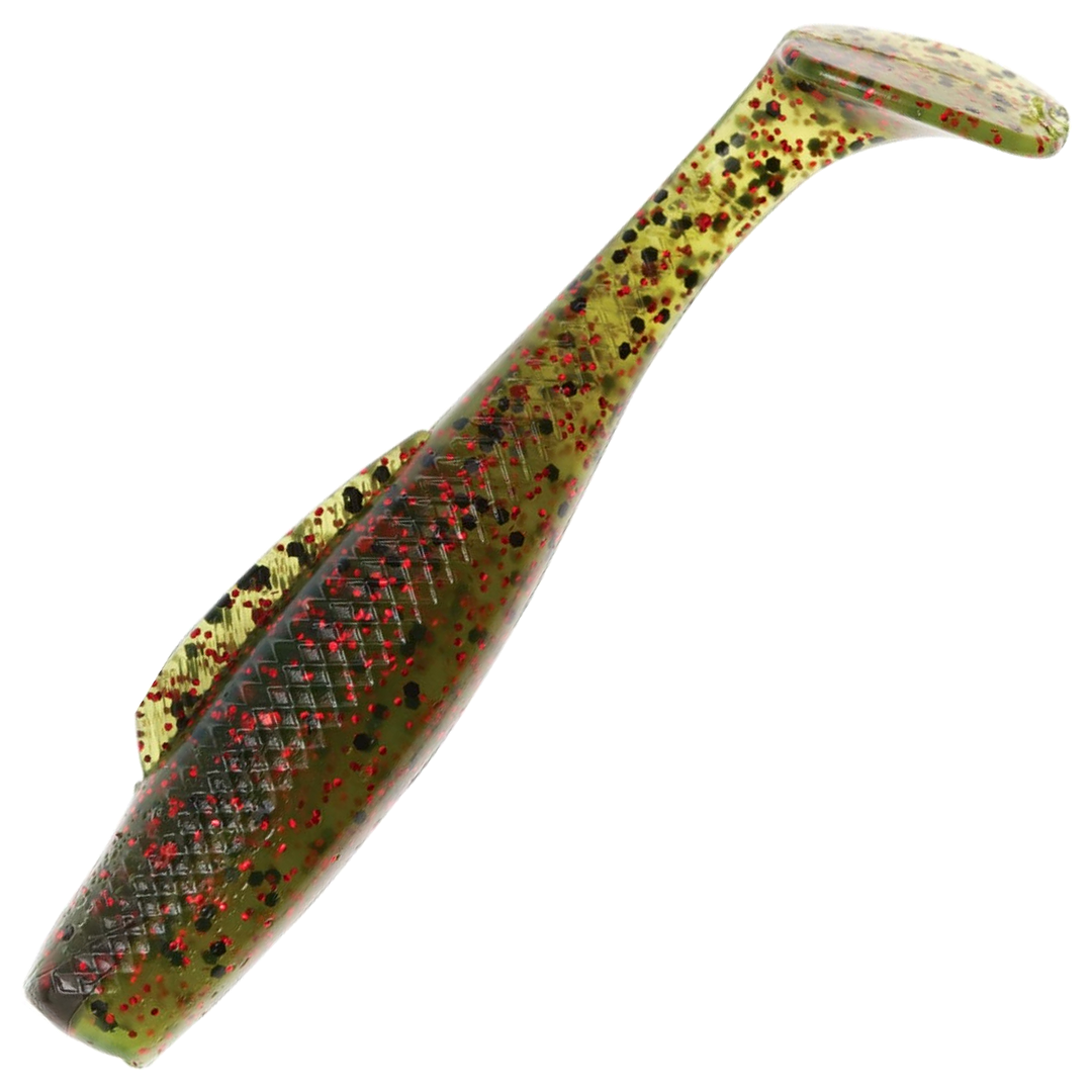 Z-Man MinnowZ Jigi 3", väri California Craw: tummanruskea runko ja punaiset hileet