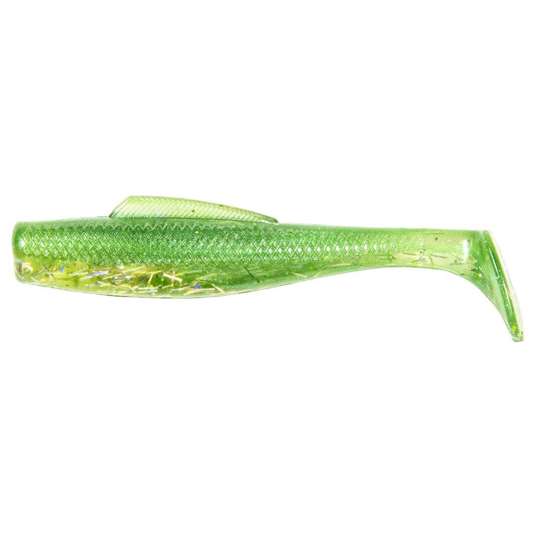 Z-Man MinnowZ Jigi 3" Creole Croaker sivulta, pää vasemmalla