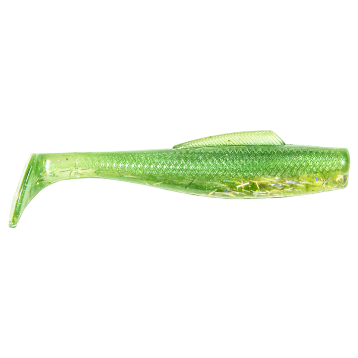 Z-Man MinnowZ Jigi 3" Creole Croaker sivulta, pää oikealla