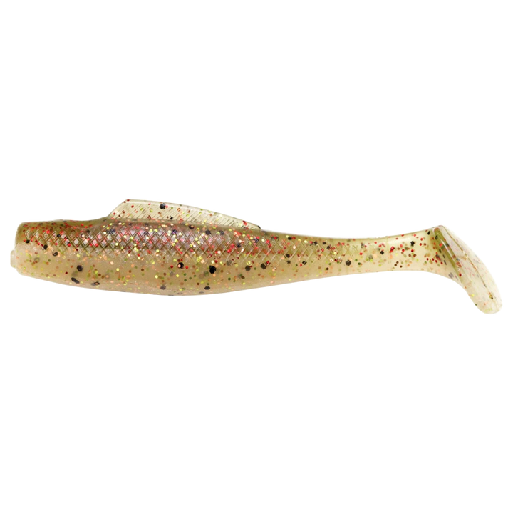 Z-Man MinnowZ Jigi 3" Houdini sivulta, pää vasemmalla