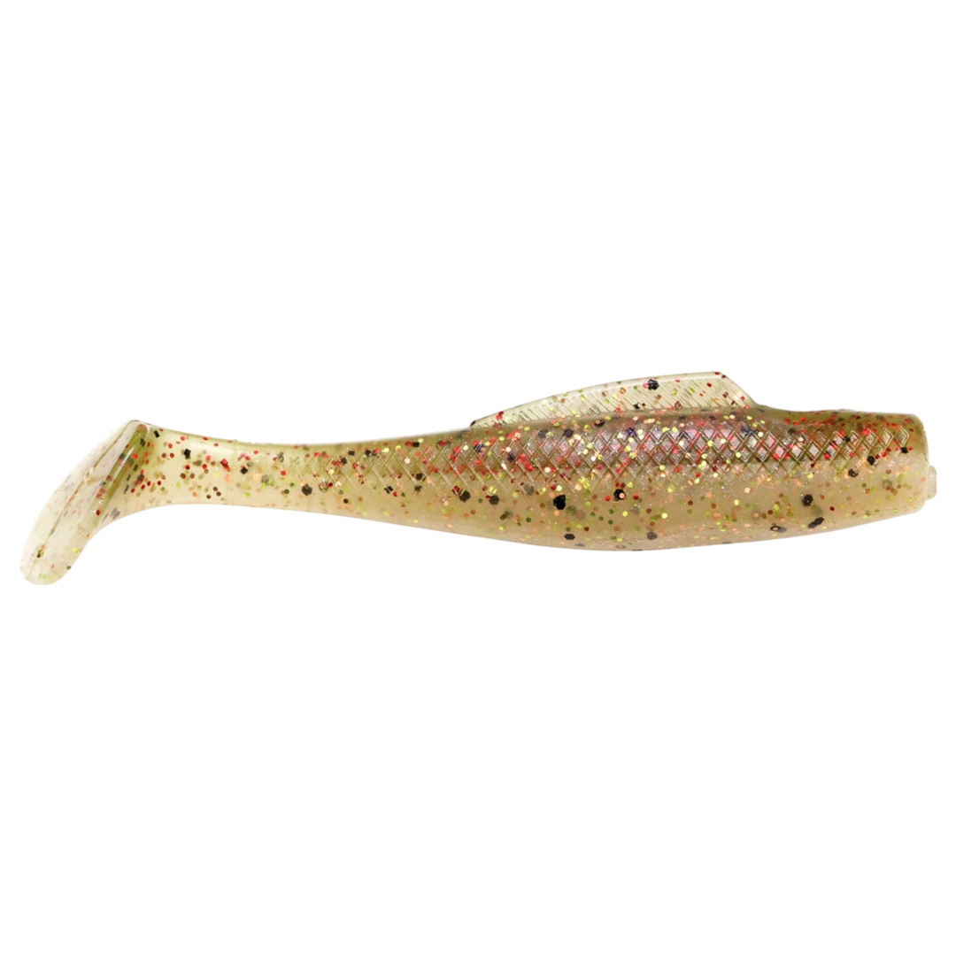 Z-Man MinnowZ Jigi 3" Houdini sivulta, pää oikealla
