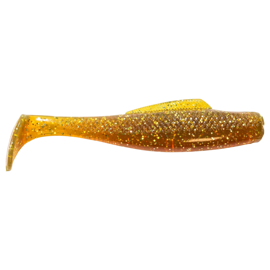Z-Man MinnowZ Jigi 3" Midnight Oil sivulta, pää oikealla
