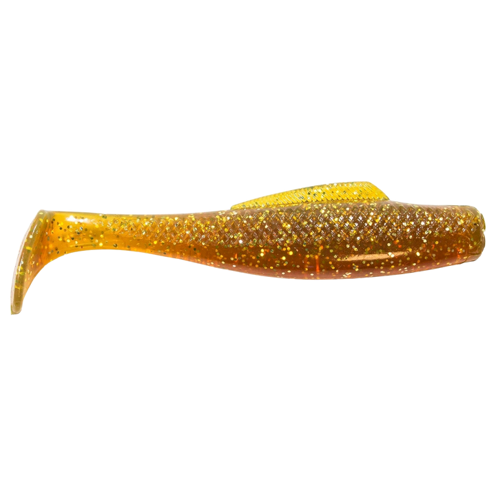 Z-Man MinnowZ Jigi 3" Midnight Oil sivulta, pää oikealla