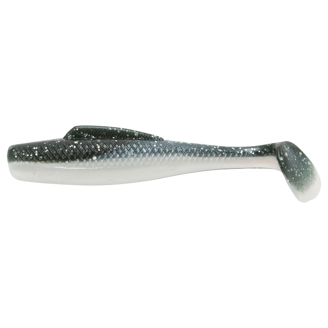 Z-Man MinnowZ Jigi 3" Mulletron sivulta, pää vasemmalla