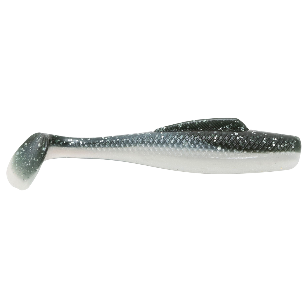 Z-Man MinnowZ Jigi 3" Mulletron sivulta, pää oikealla