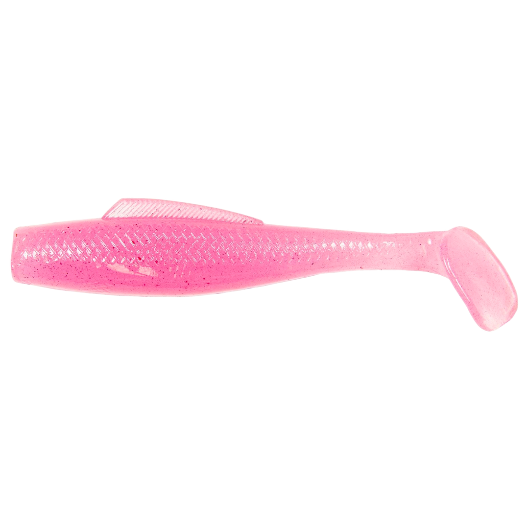 Z-Man MinnowZ Jigi 3" Pink Glow sivulta, pää vasemmalla