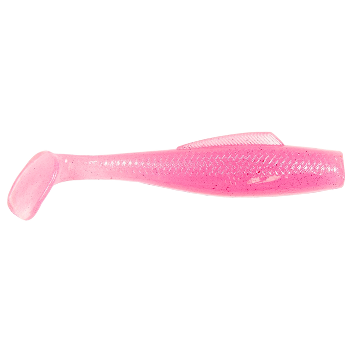 Z-Man MinnowZ Jigi 3" Pink Glow sivulta, pää oikealla