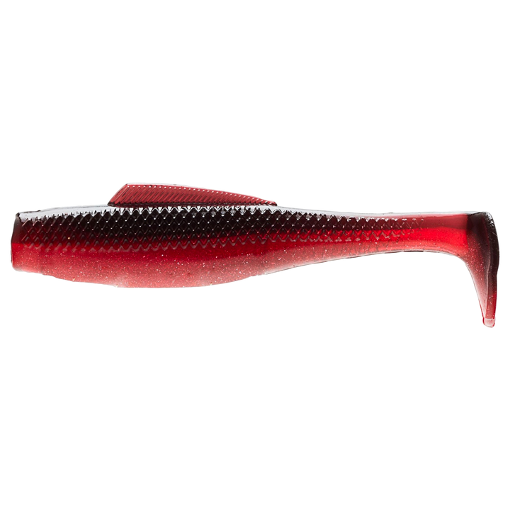 Z-Man MinnowZ Jigi 3" Red Shad sivulta, pää vasemmalla