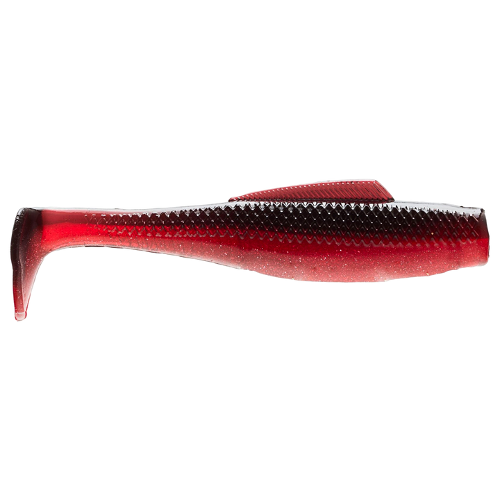 Z-Man MinnowZ Jigi 3" Red Shad sivulta, pää oikealla