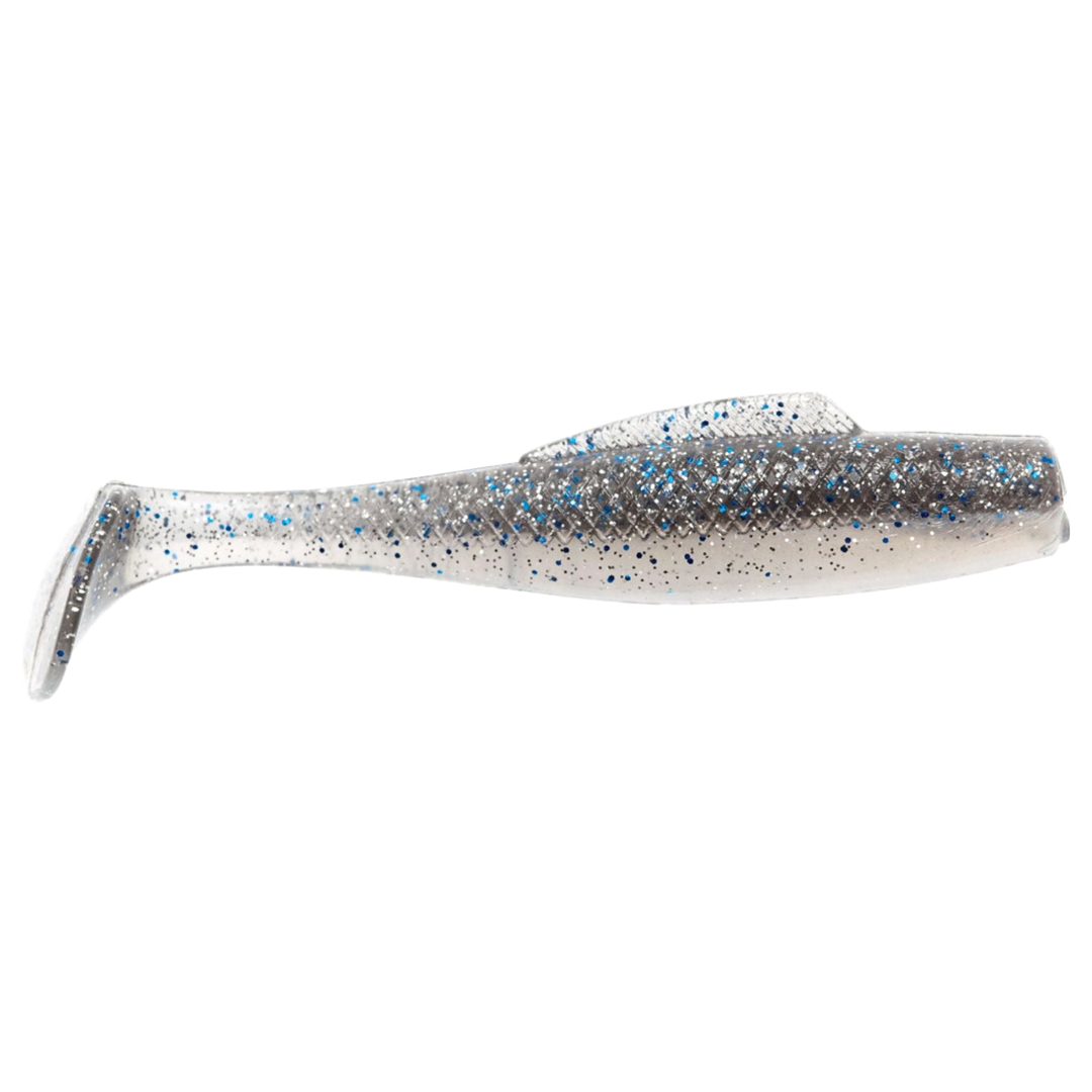 Z-Man MinnowZ Jigi 3" Smoky Shad sivulta, pää oikealla