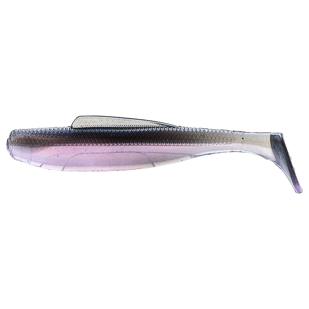 Z-Man DieZel MinnowZ Jigi 4" Mood Ring sivulta, pää vasemmalla
