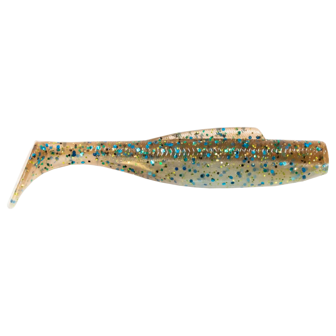 Z-Man DieZel MinnowZ Jigi 4" PinFish sivulta, pää oikealla