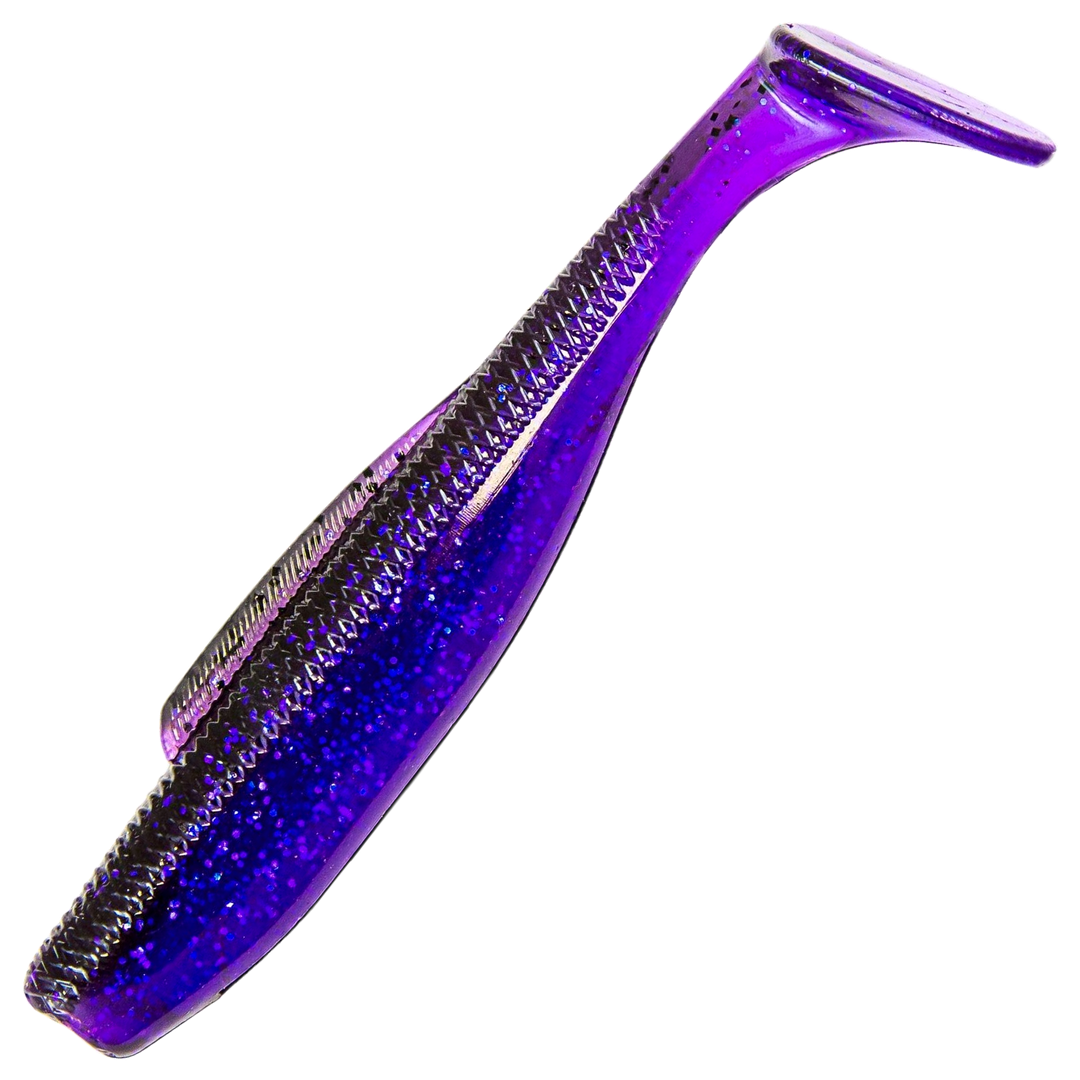 Z-Man DieZel MinnowZ Jigi 4", väri Purple Demon: violetti runko ja hileet