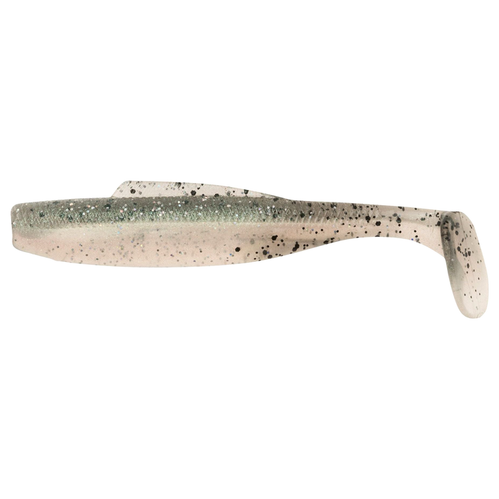 Z-Man DieZel MinnowZ Jigi 5" Bad Shad sivulta, pää vasemmalla