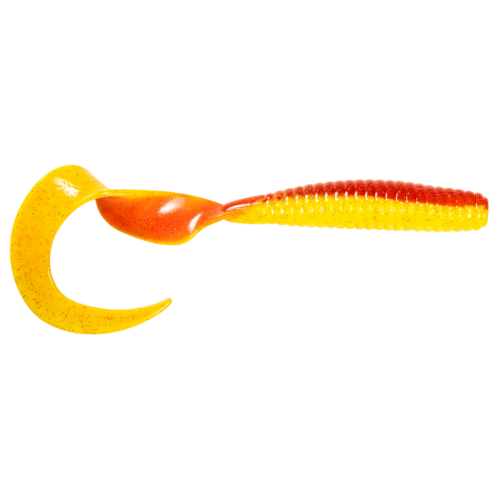 Z-Man DoormatadorZ Jigi 5" Bleeding Banana sivulta, pää oikealla