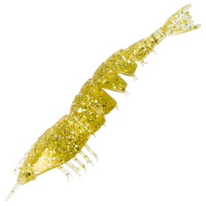 Z-Man EZ ShrimpZ Unrigged Jigi 3.5" 4kpl | Gold Flake
