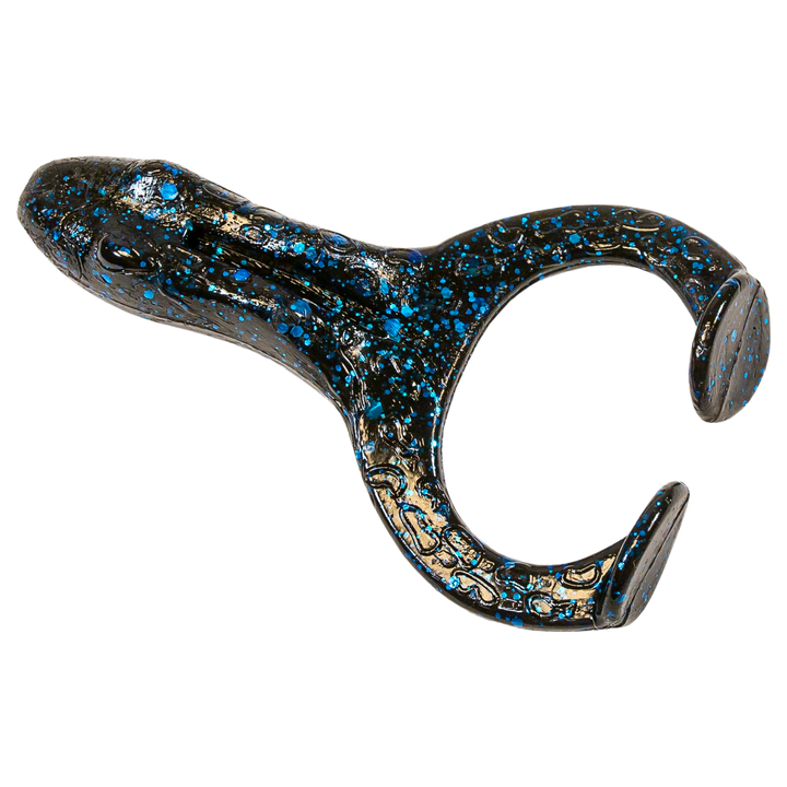 Z-Man Finesse FrogZ Jigi 2.75" Black/Blue ylhäältä, pää vasemmalla