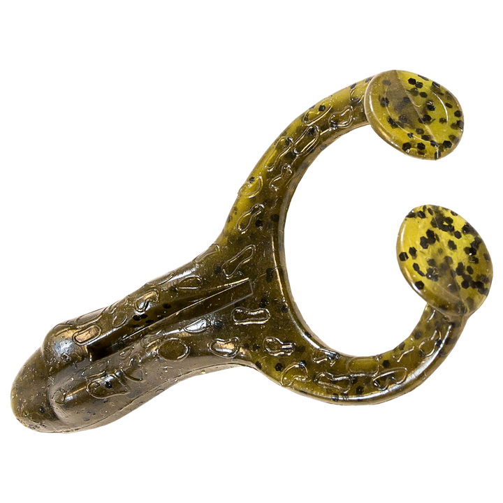 Z-Man Finesse FrogZ Jigi 2.75", väri Green Pumpkin: vihreänruskea runko ja tummat pilkut