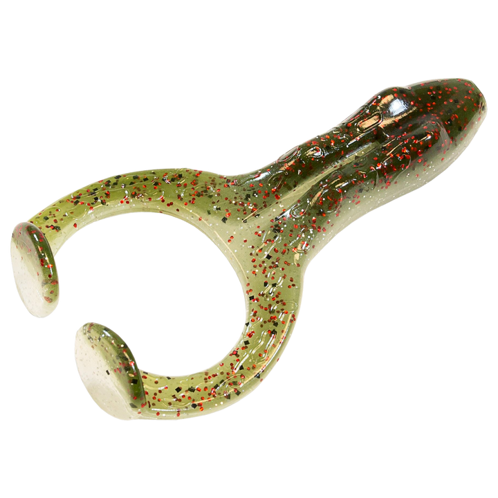 Z-Man Finesse FrogZ Jigi 2.75" Redbone ylhäältä, pää oikealla