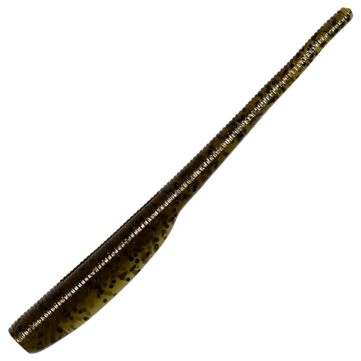 Z-Man Finesse ShadZ Jigi 4", väri Green Pumpkin: vihreänruskea runko ja tummat pilkut