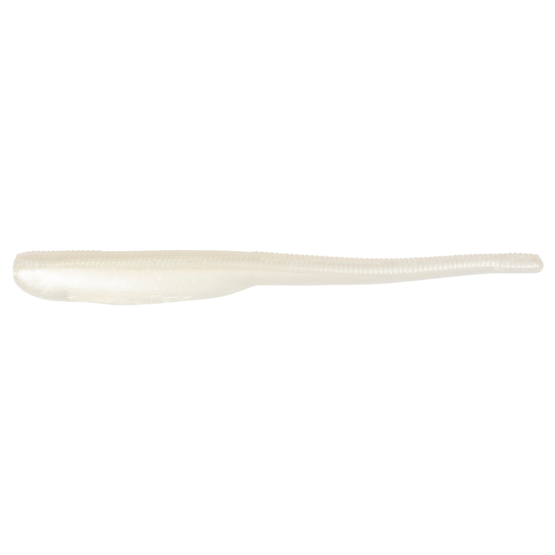 Z-Man Finesse ShadZ Jigi 4" Pearl sivulta, pää vasemmalla