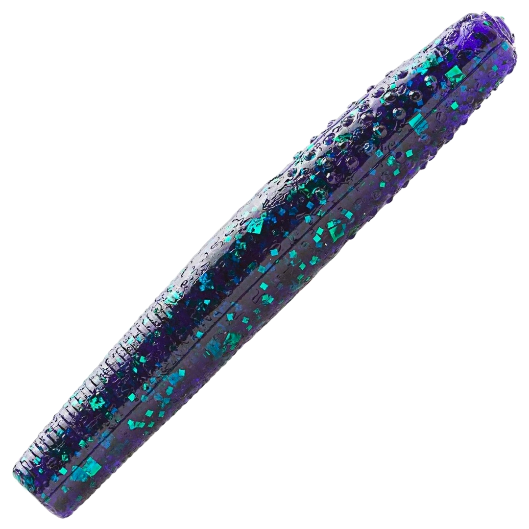 Z-Man Finesse TRD Jigi 2.75", väri JuneBug: tummanvioletti runko ja vihreät hileet