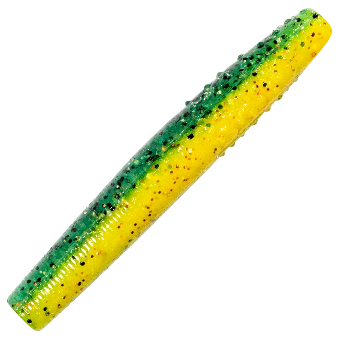 Z-Man Finesse TRD Jigi 2.75", väri Pro Yellow Perch: vihreä selkä ja keltainen kylki