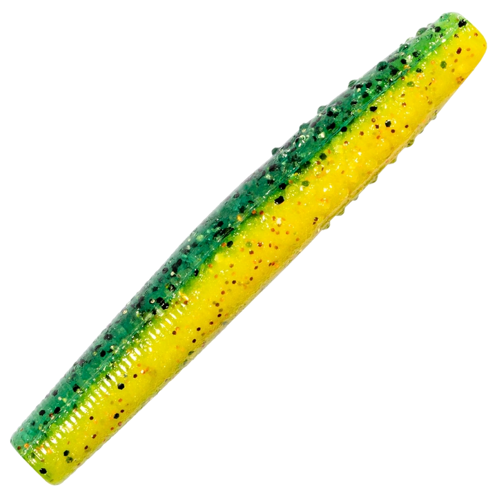 Z-Man Finesse TRD Jigi 2.75", väri Pro Yellow Perch: vihreä selkä ja keltainen kylki