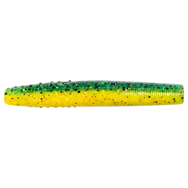 Z-Man Finesse TRD Jigi 2.75" Pro Yellow Perch sivulta, pää oikealla