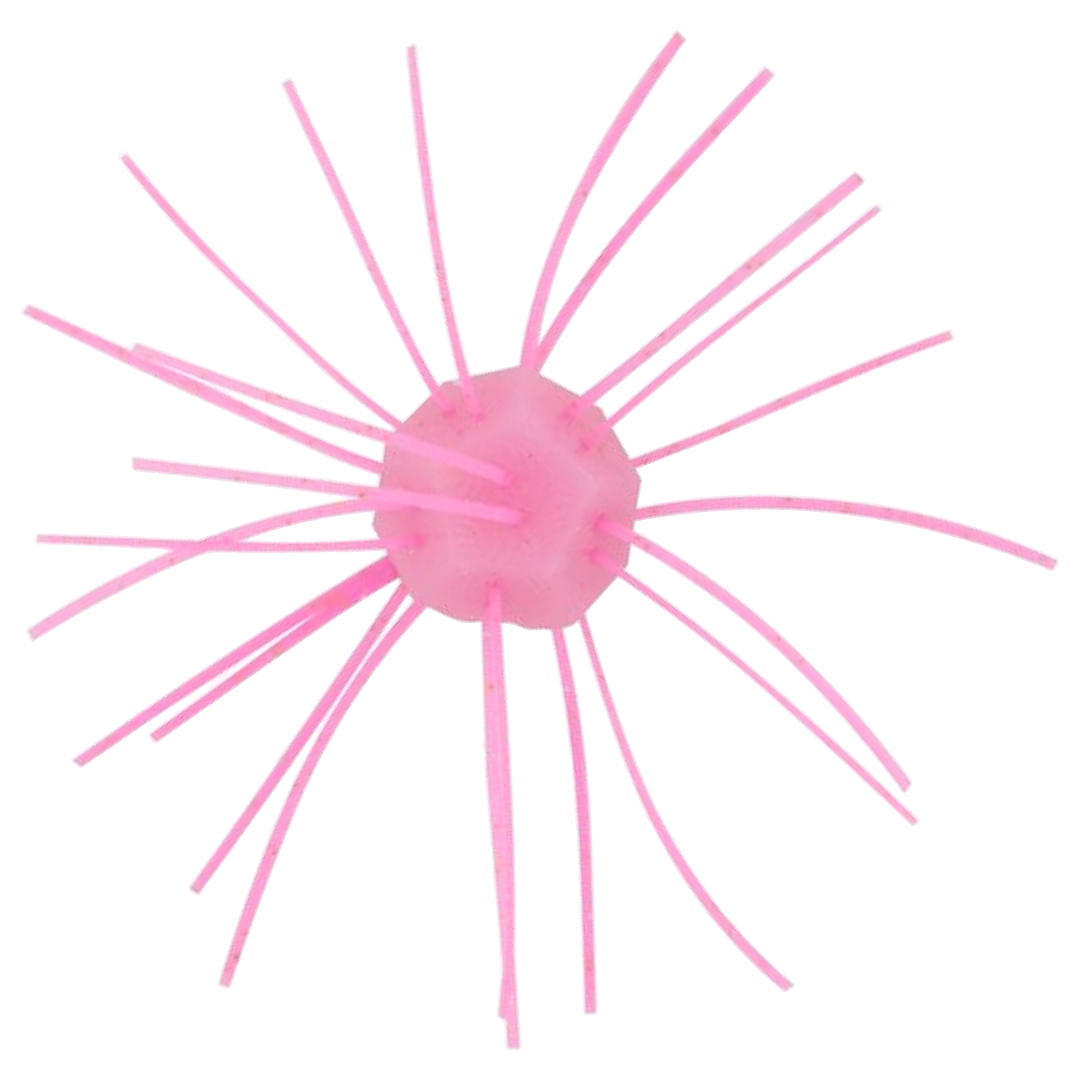Z-Man Fuzzy NuggetZ Jigi 1/2", väri Bubble Gum: vaaleanpunainen runko ja karvat