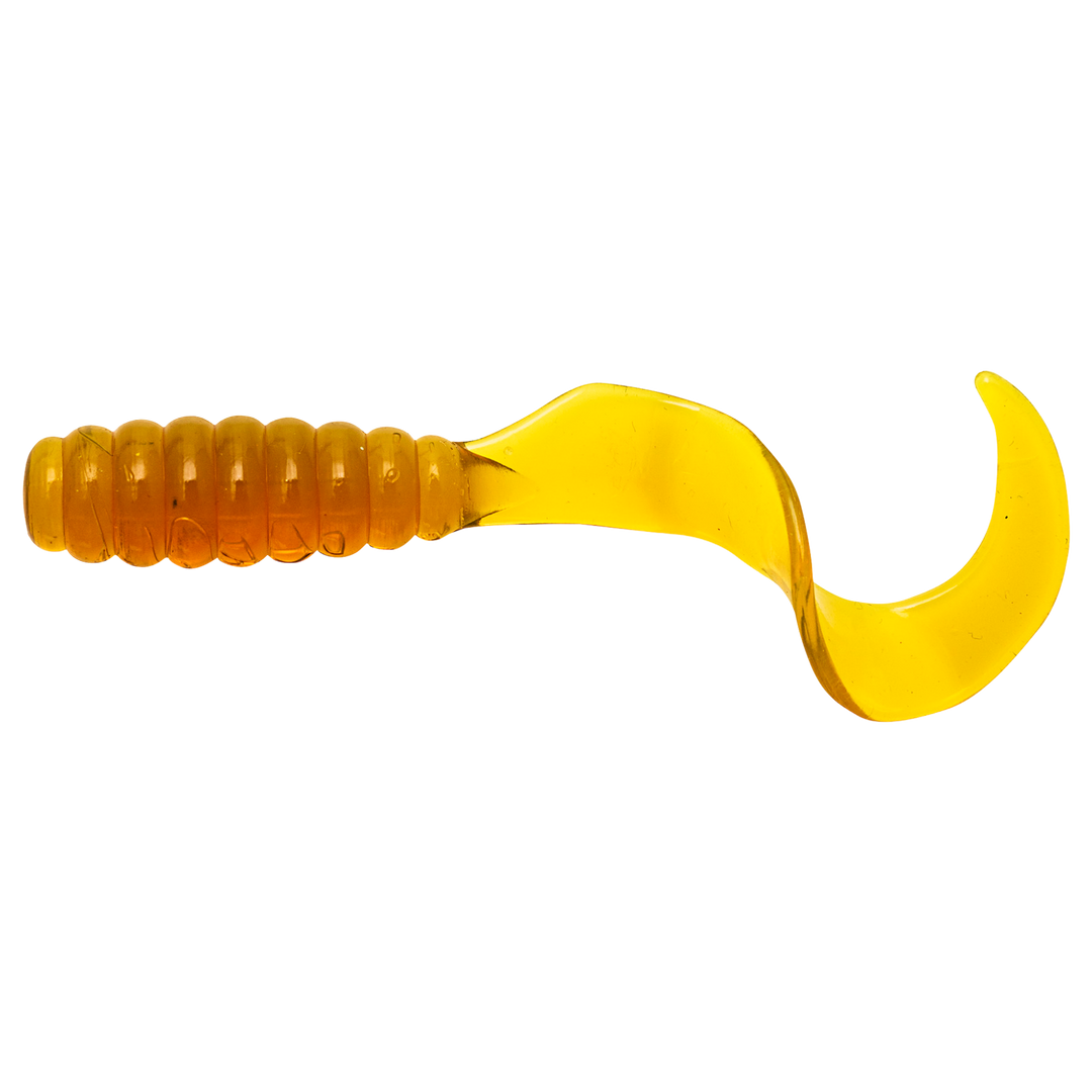 Z-Man GrubZ Jigi 2.5" Amber sivulta, pää vasemmalla