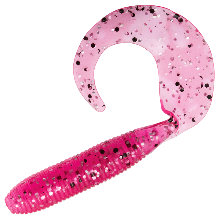 Z-Man GrubZ Jigi 2.5", väri Electric Pink: magentanpunainen runko ja läpikuultava vaaleanpunainen pyrstö
