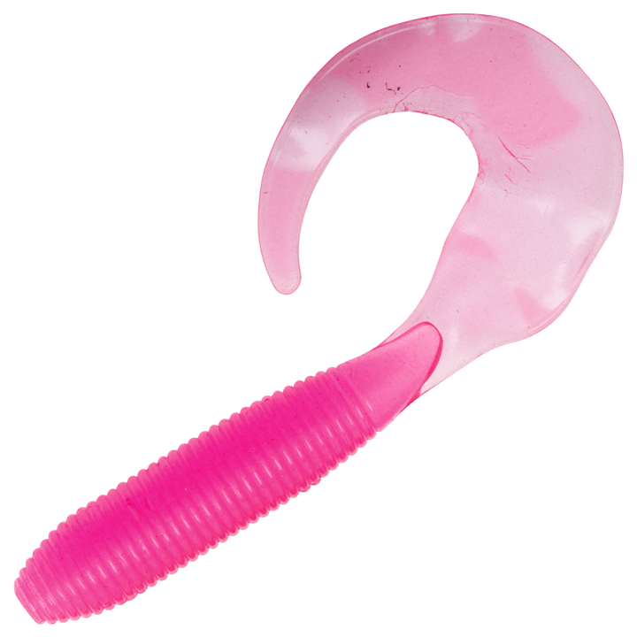 Z-Man GrubZ Jigi 2.5", väri Neon Pink: pinkki runko ja vaaleanpunainen pyrstö