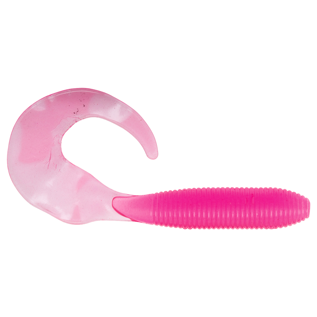 Z-Man GrubZ Jigi 2.5" Neon Pink sivulta, pää oikealla