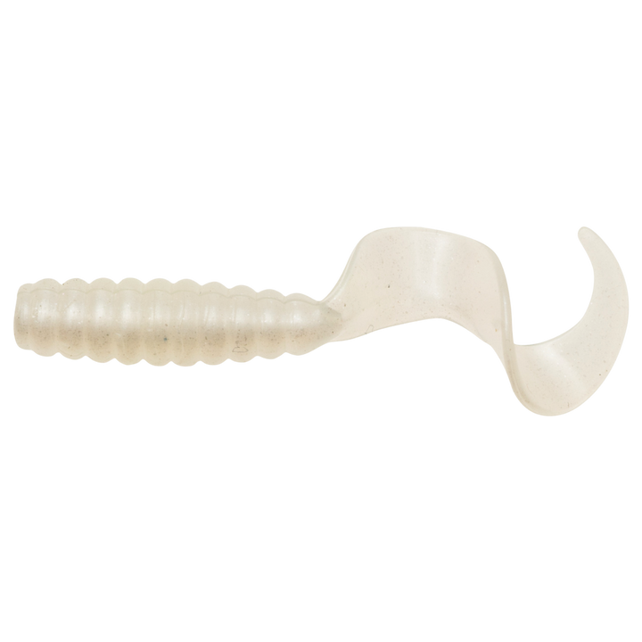 Z-Man GrubZ Jigi 2.5" Shimmer Pearl sivulta, pää vasemmalla