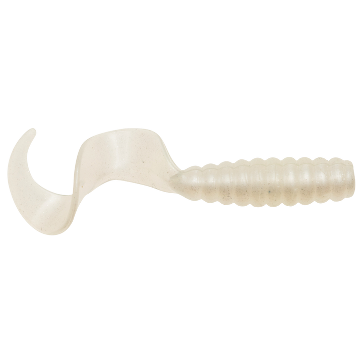 Z-Man GrubZ Jigi 2.5" Shimmer Pearl sivulta, pää oikealla