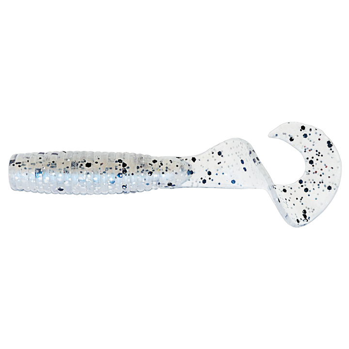 Z-Man GrubZ Jigi 3.5" Blue Glimmer Sparkle sivulta, pää vasemmalla