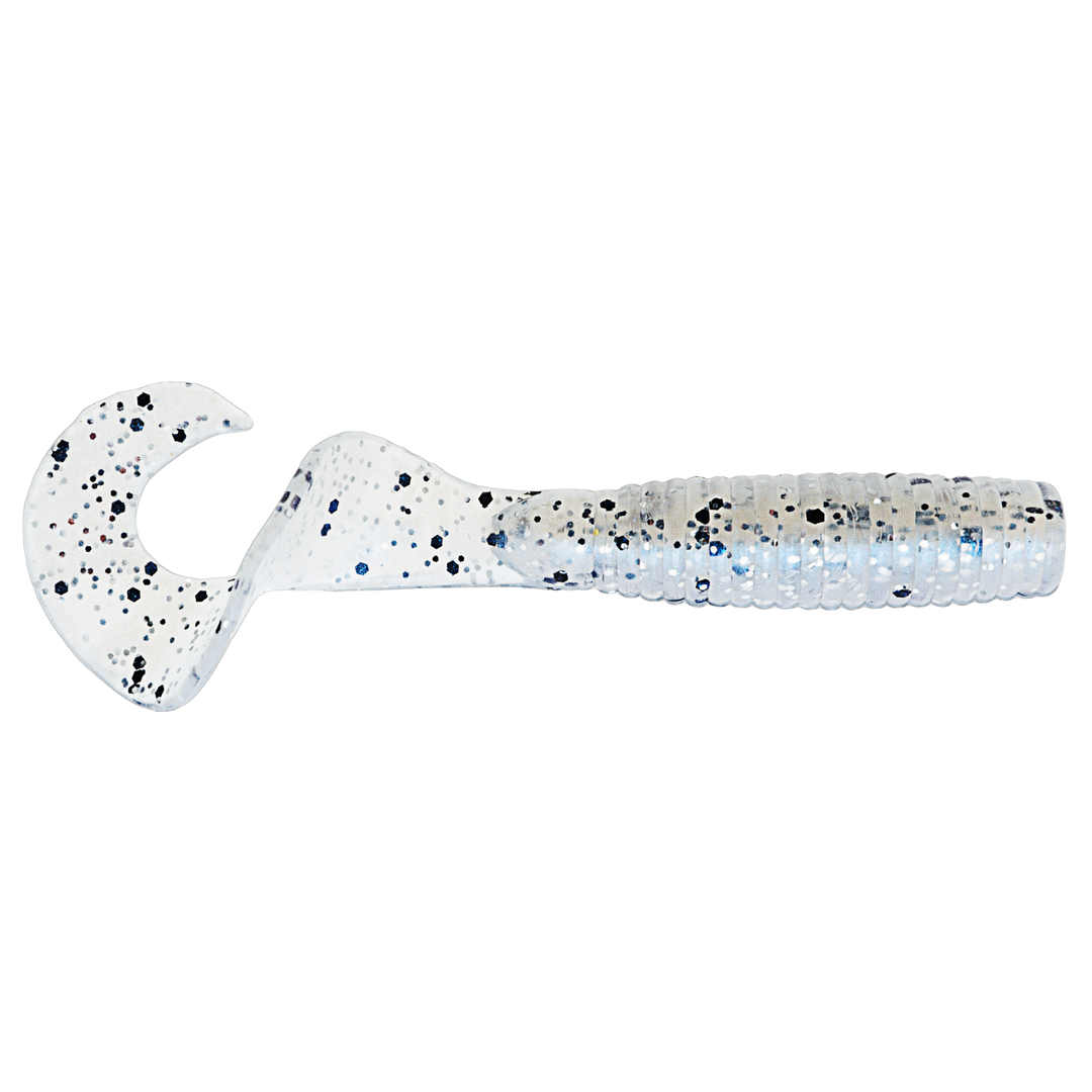 Z-Man GrubZ Jigi 3.5" Blue Glimmer Sparkle sivulta, pää oikealla