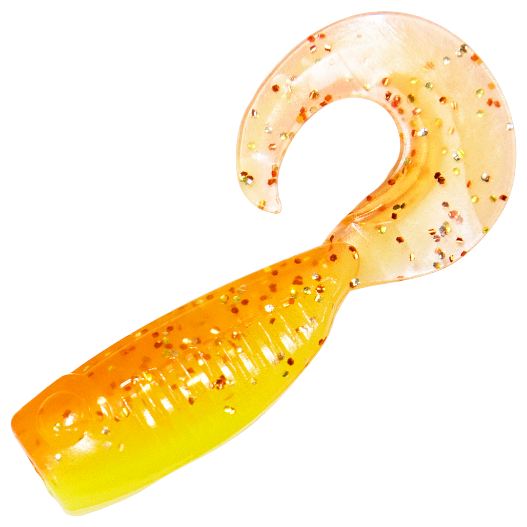 Z-Man Guppy GrubZ Jigi 2", väri Firetreuse: oranssi selkä ja keltainen vatsa