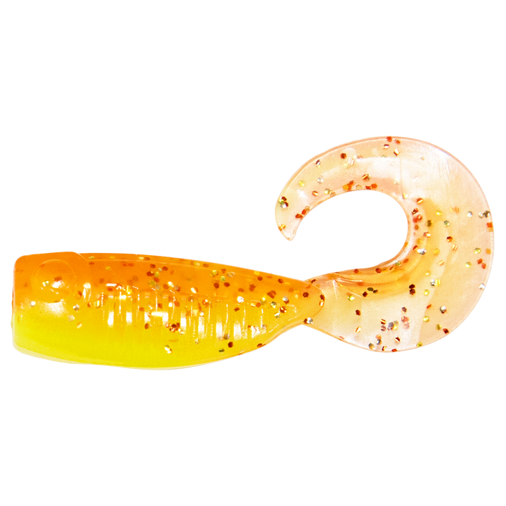 Z-Man Guppy GrubZ Jigi 2" Firetreuse sivulta, pää vasemmalla