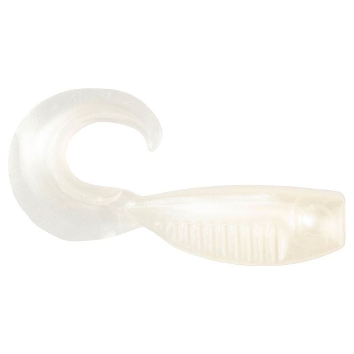Z-Man Guppy GrubZ Jigi 2" Pearl sivulta, pää oikealla