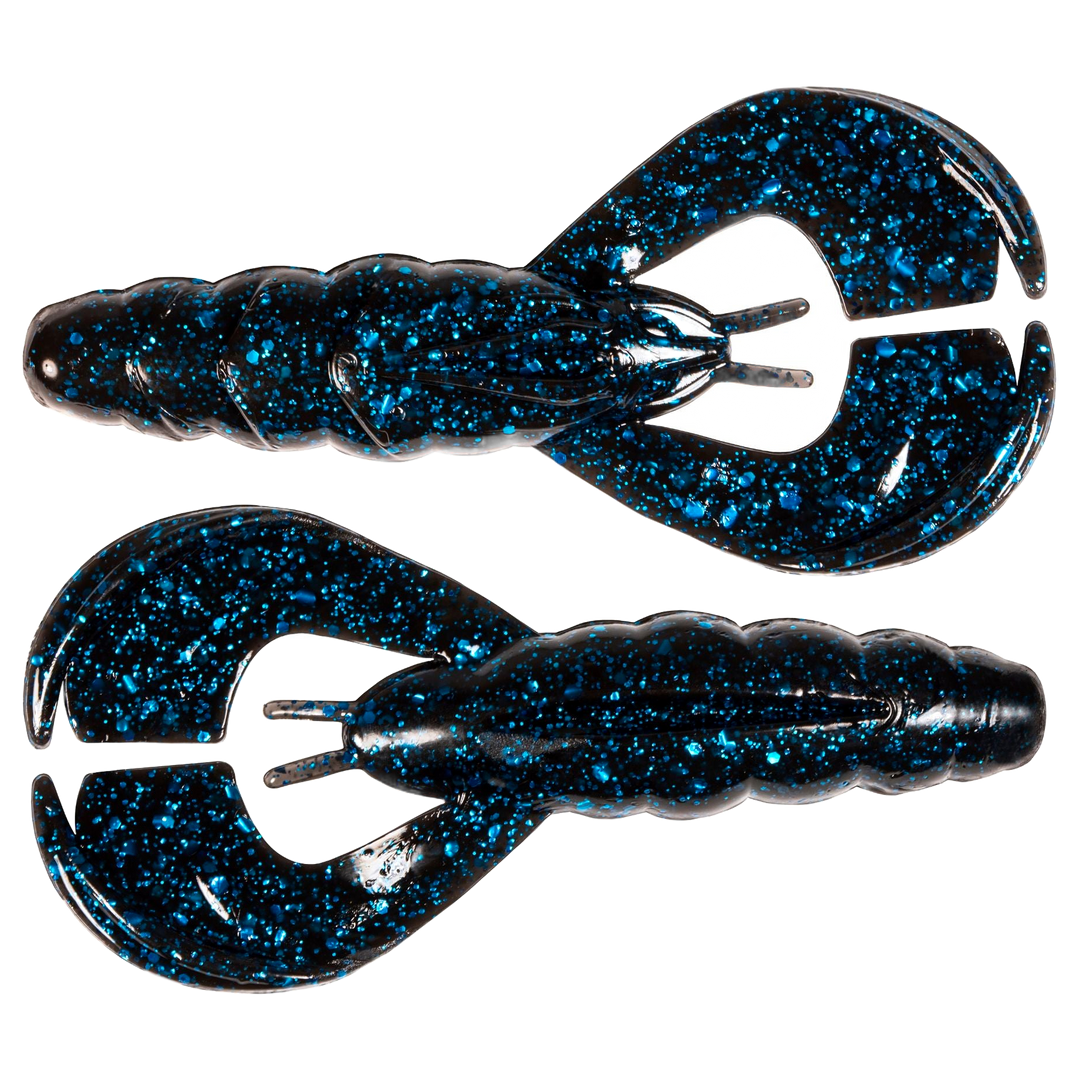 Z-Man Hella CrawZ Jigi 3.75" Black Blue ylä- ja alapuolelta