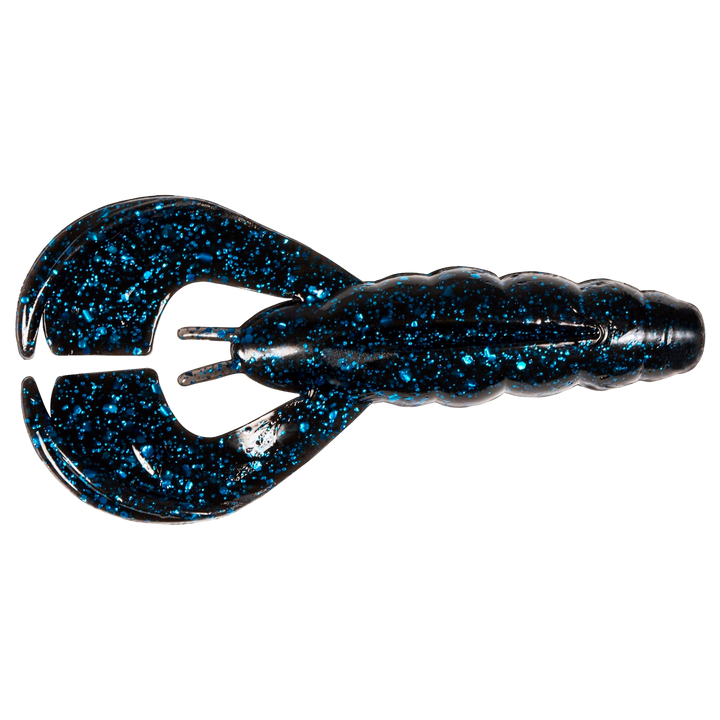 Z-Man Hella CrawZ Jigi 3.75" Black Blue alapuolelta, pää vasemmalla