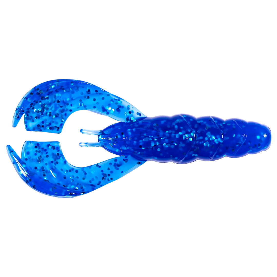Z-Man Hella CrawZ Jigi 3.75" Blue Sapphire yläpuolelta, pää vasemmalla