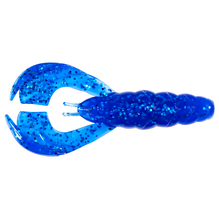 Z-Man Hella CrawZ Jigi 3.75" Blue Sapphire yläpuolelta, pää vasemmalla