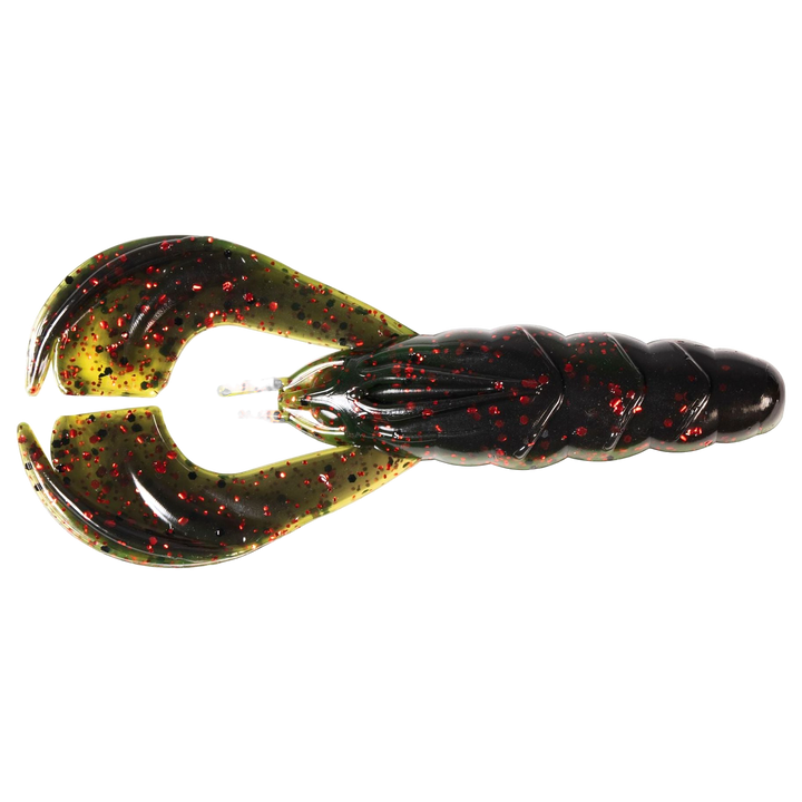 Z-Man Hella CrawZ Jigi 3.75" California Craw yläpuolelta, pää vasemmalla